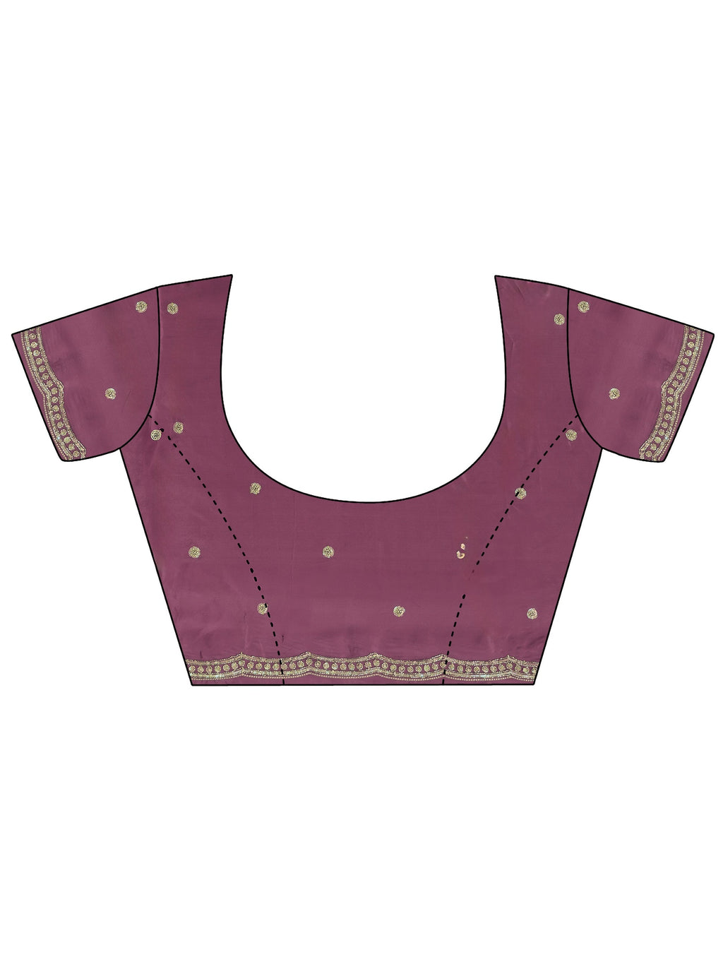 Libas Mauve Embellished Silk Blend Saree