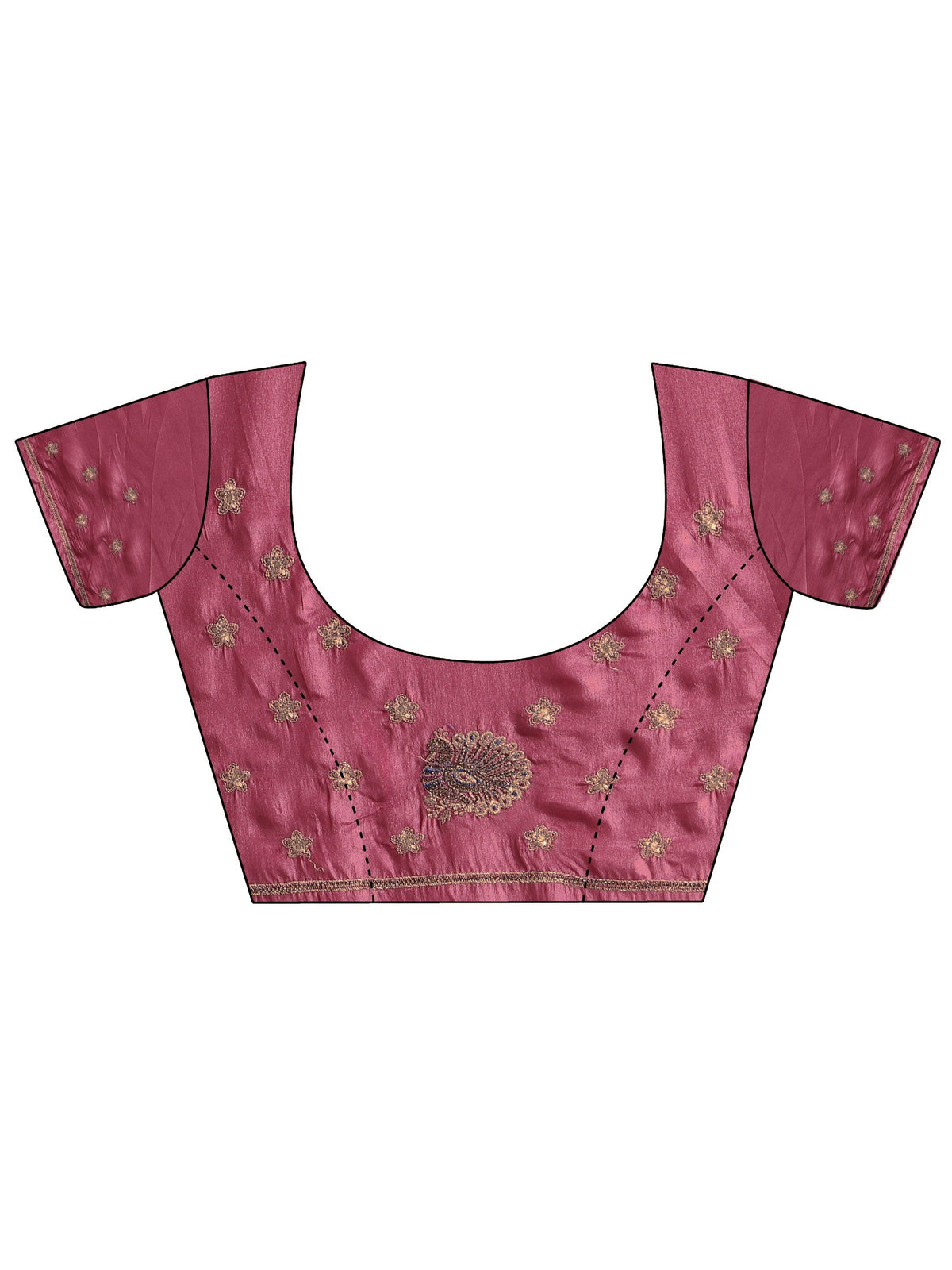 Libas Mauve Embellished Satin Saree