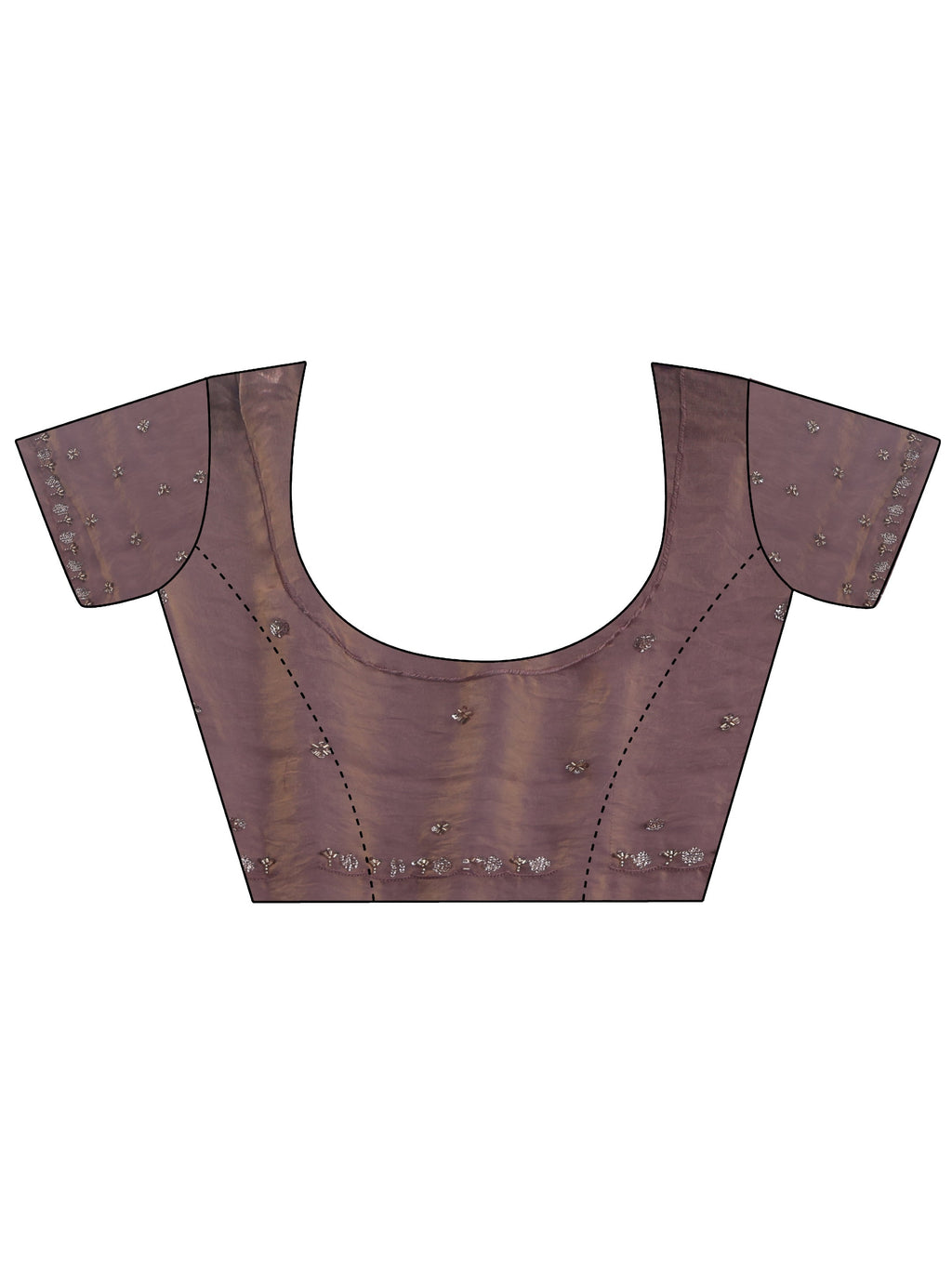 Libas Lavender Embellished Tissue Saree