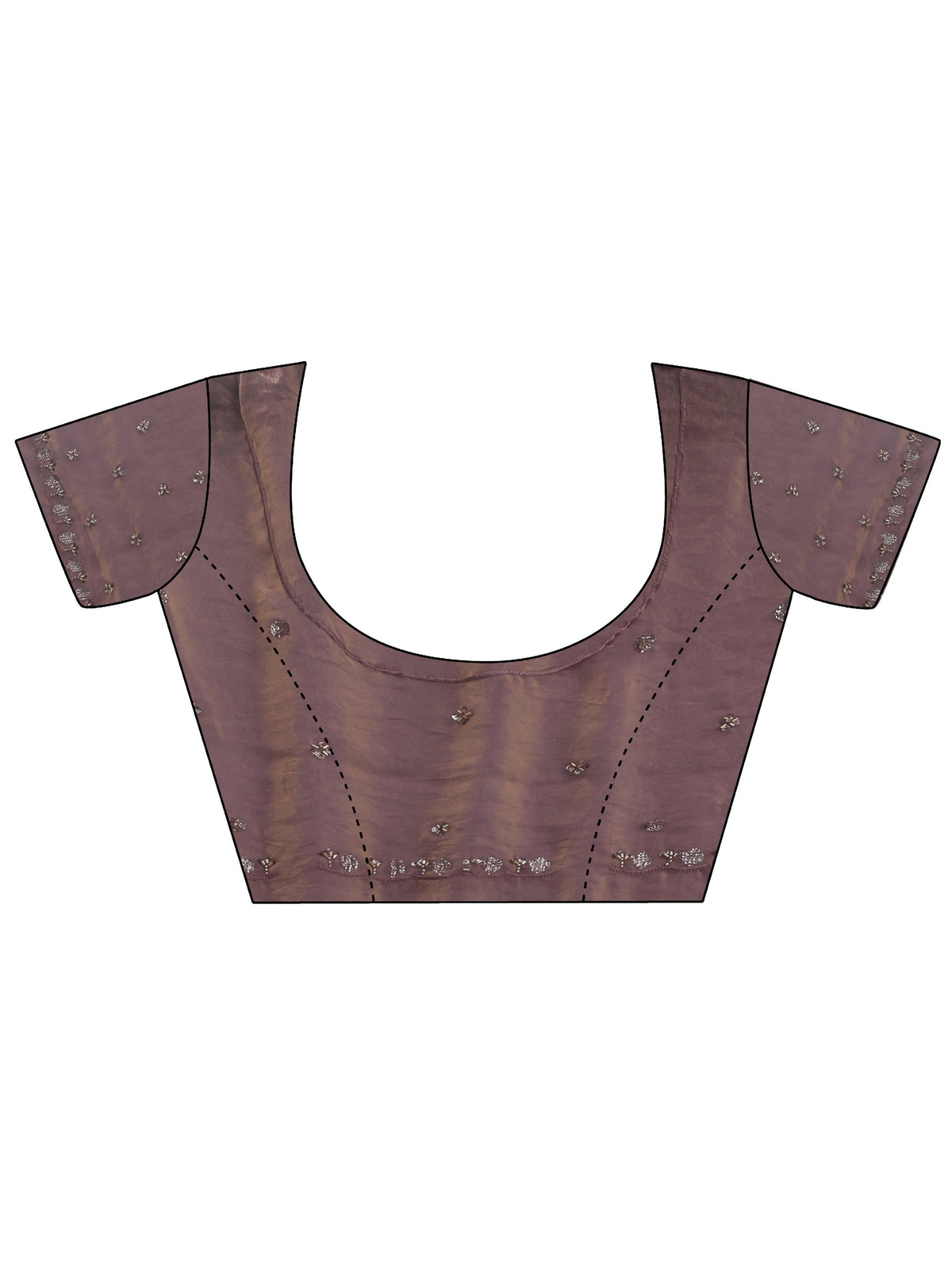 Libas Lavender Embellished Tissue Saree