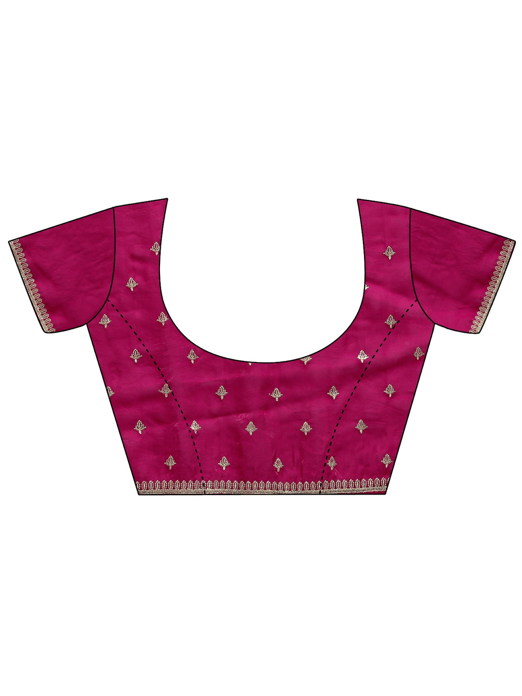 Libas Pink Embroidered Tissue Saree