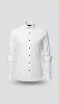 White Dress Shirt High-Thread Cotton