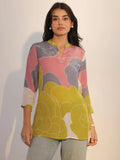 Libas Multi Printed Silk Blend Tunic