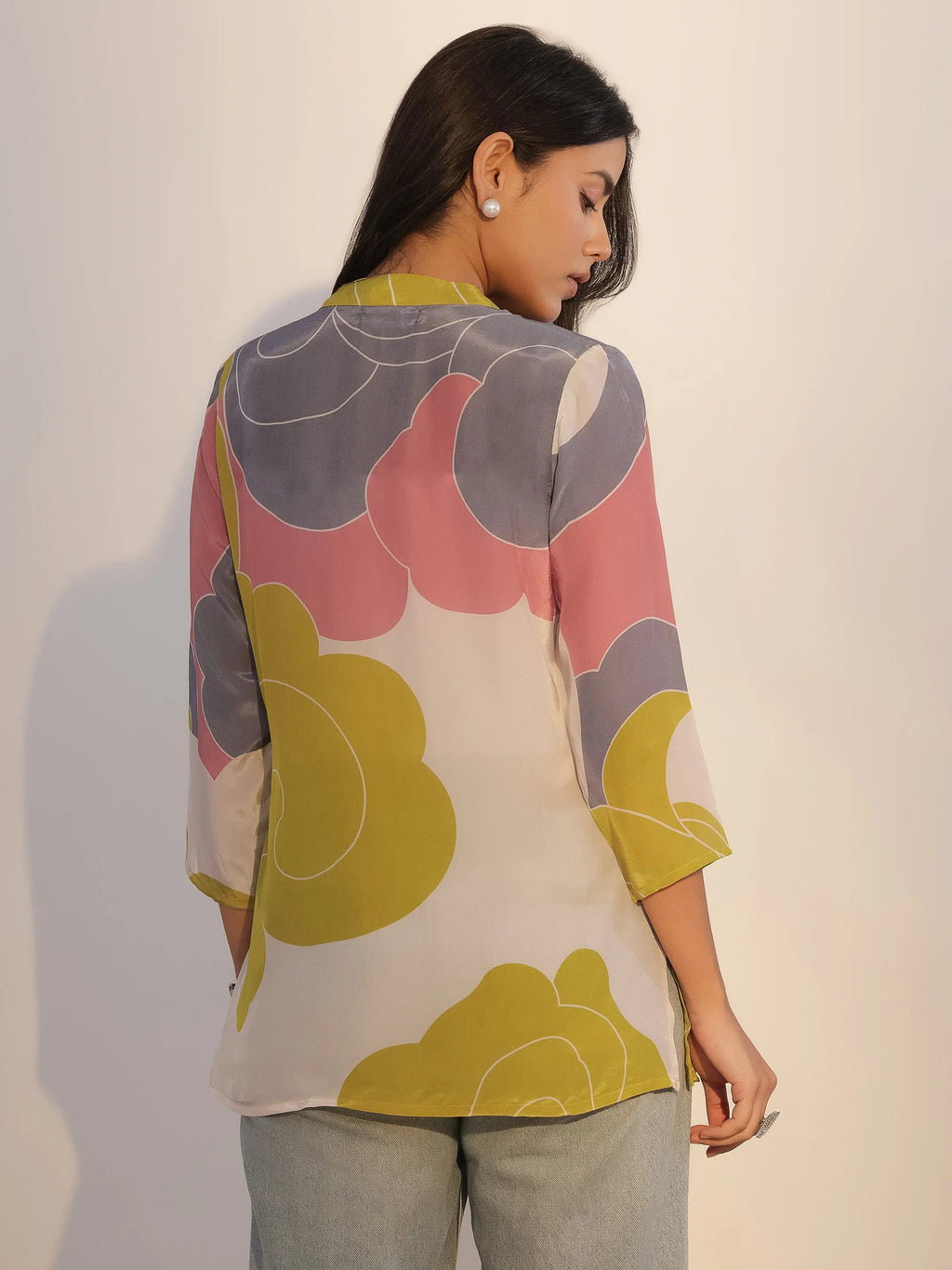 Libas Multi Printed Silk Blend Tunic