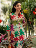 Libas Peach Printed Cotton Co ord sets