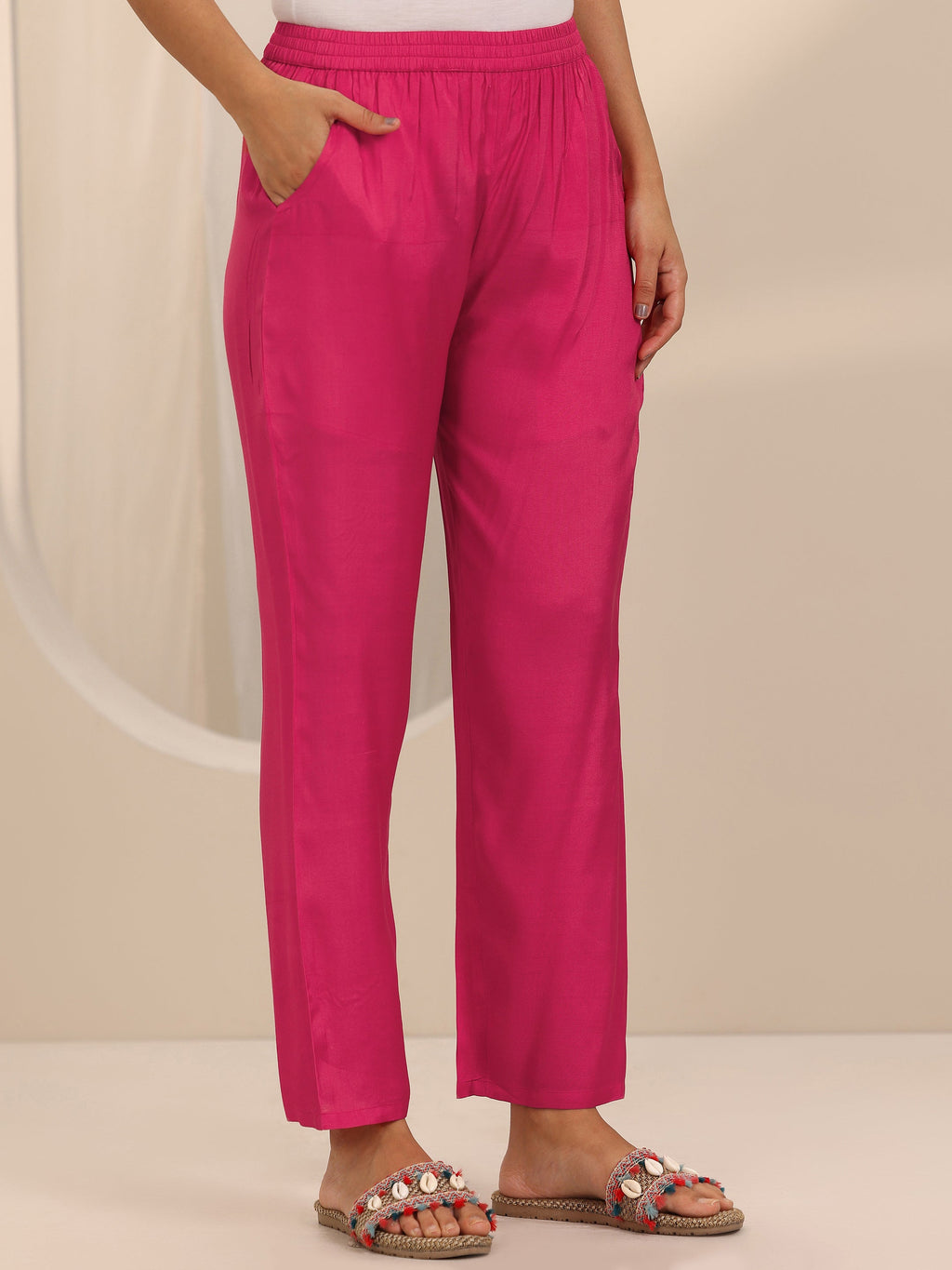 Libas Pink Embroidered Organza Straight Suit Set With Dupatta