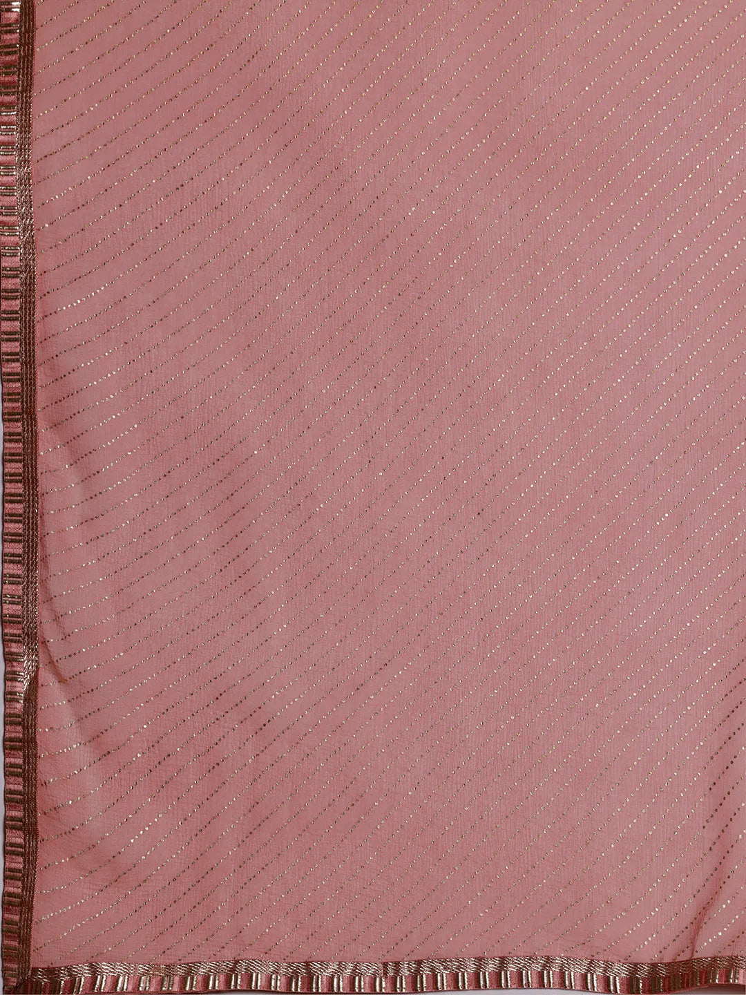 Gerua Peach Yoke Design Silk Blend Straight Suit With Dupatta