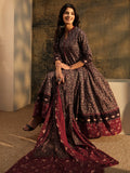 Libas Black Ajrakh Printed Cotton Anarkali Suit Set