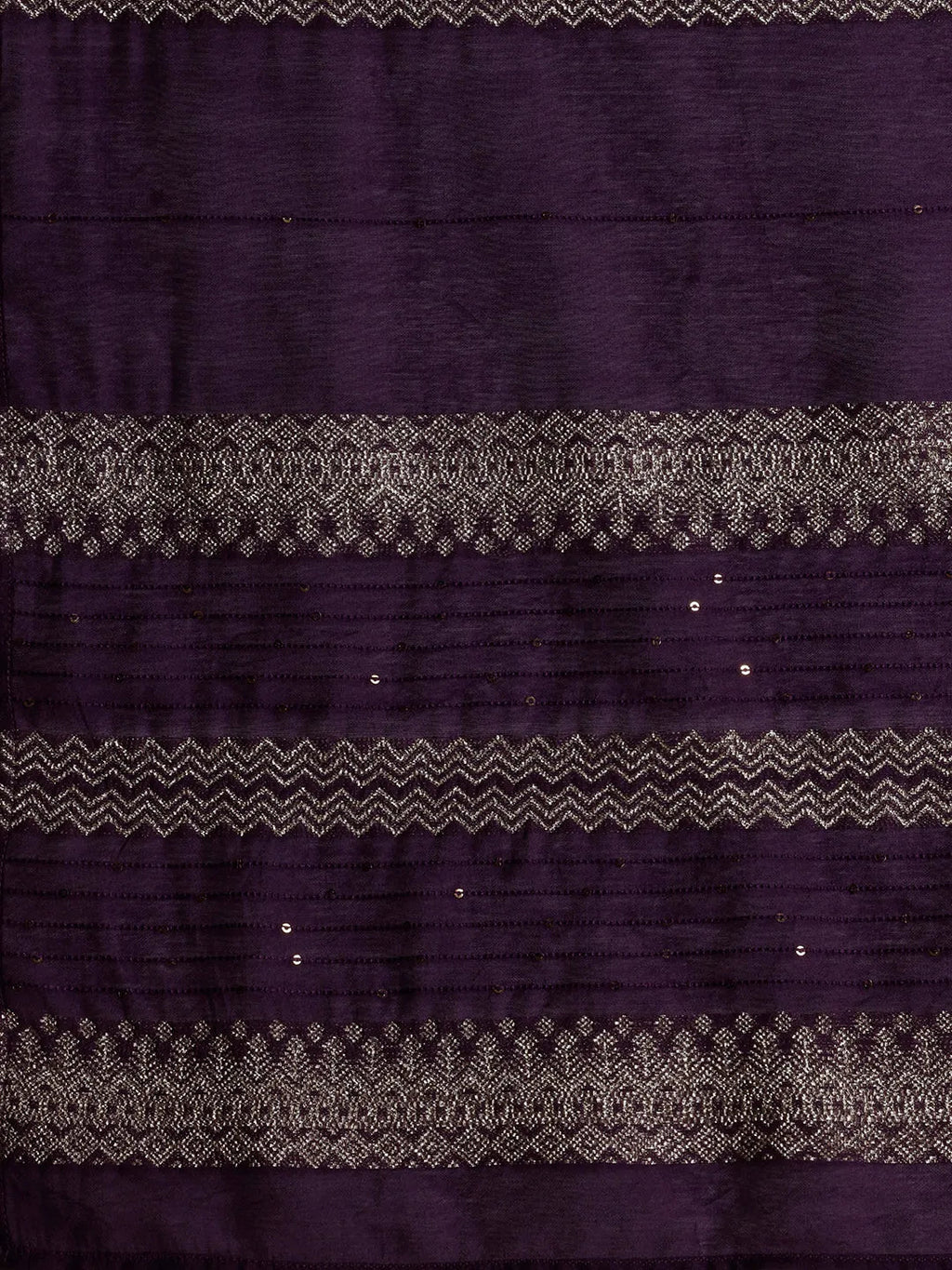 Gerua Purple Yoke Design Silk Blend Straight Suit With Dupatta