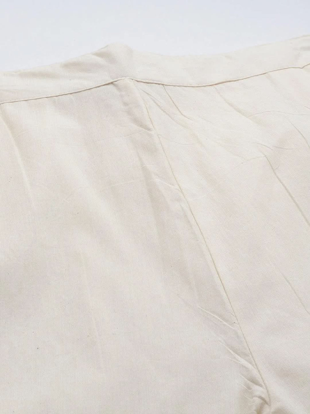 Libas Off White Schiffli Cotton Palazzos