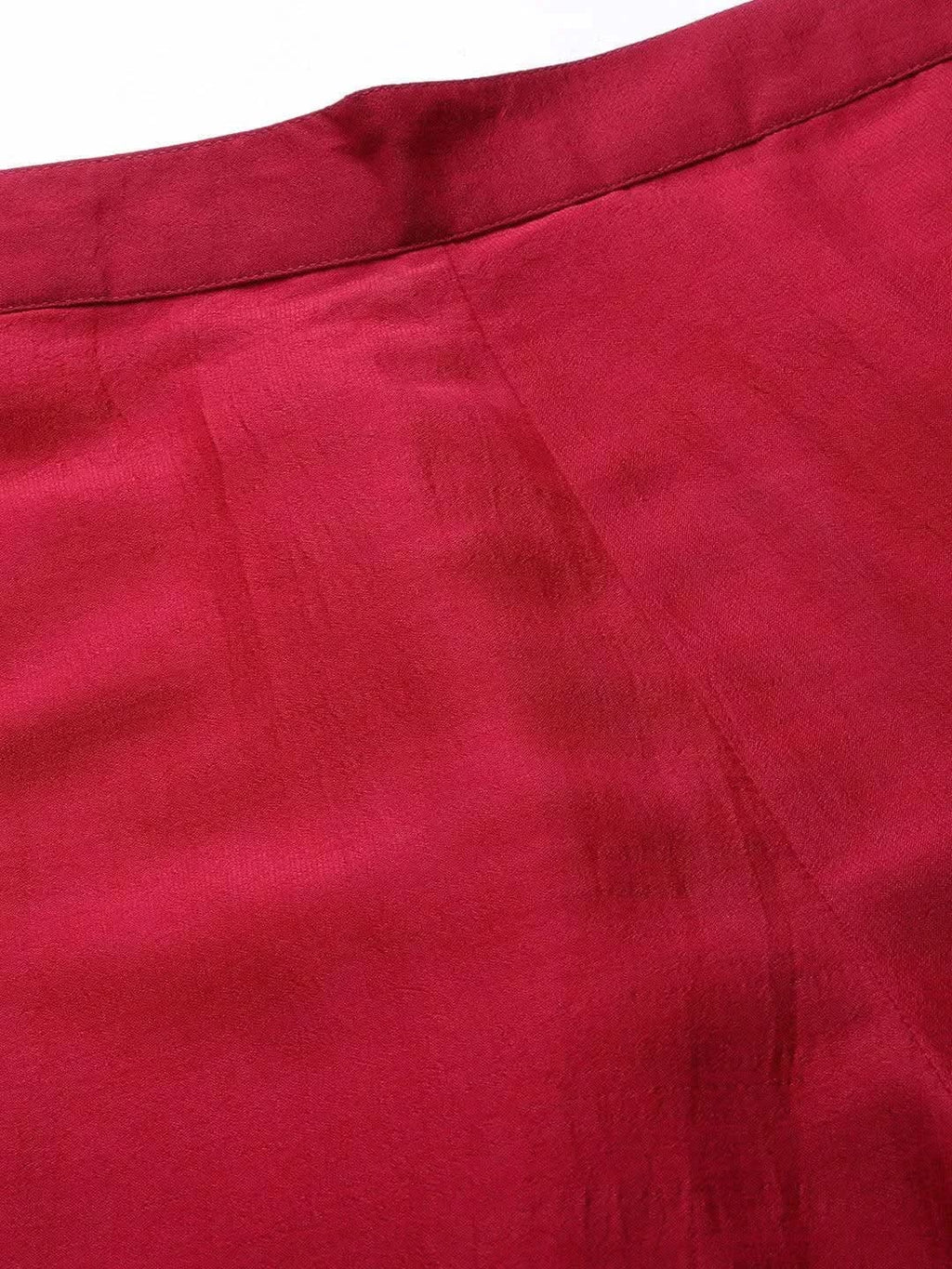 Libas Pink Solid Silk Trousers